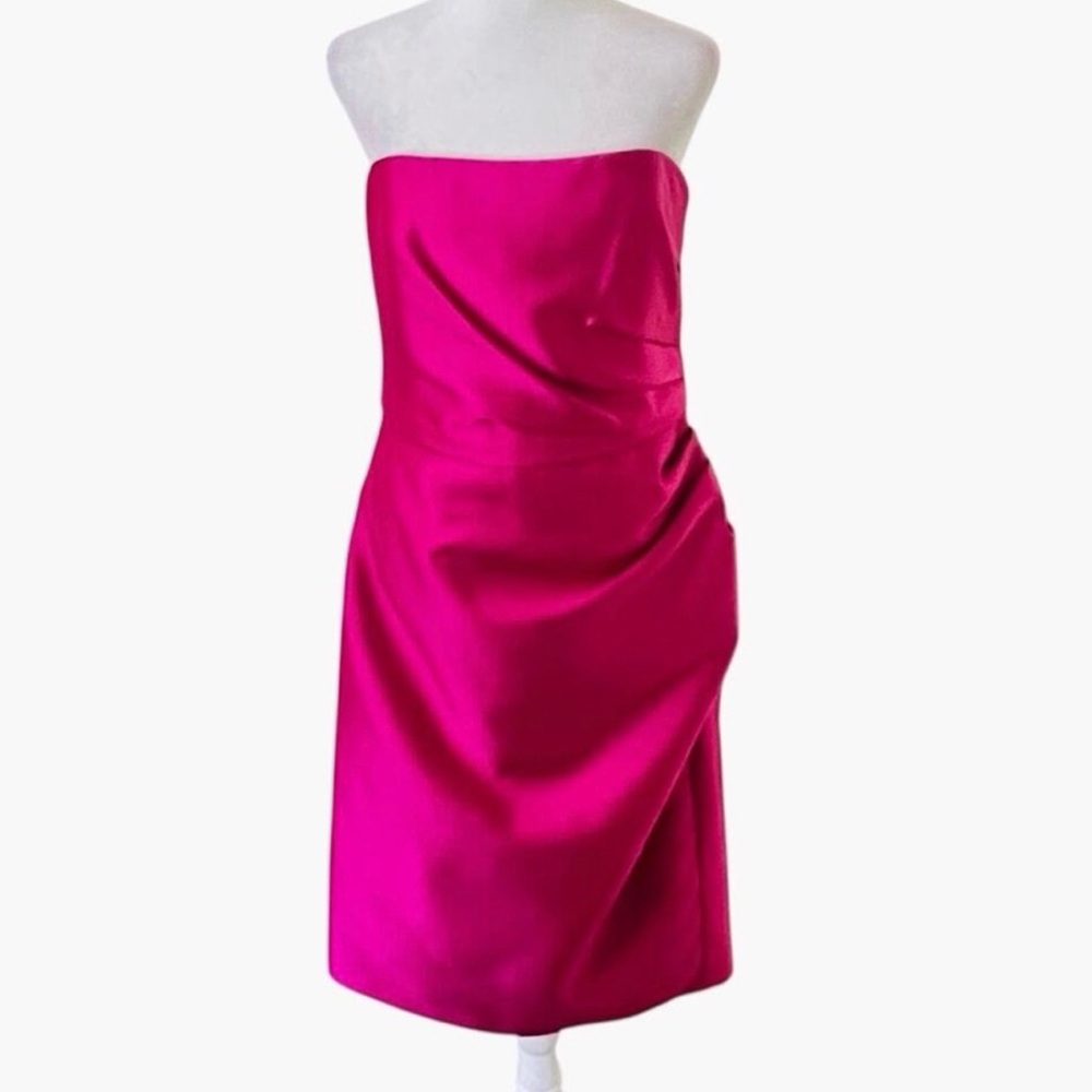 Strapless Ruched Draped Dress